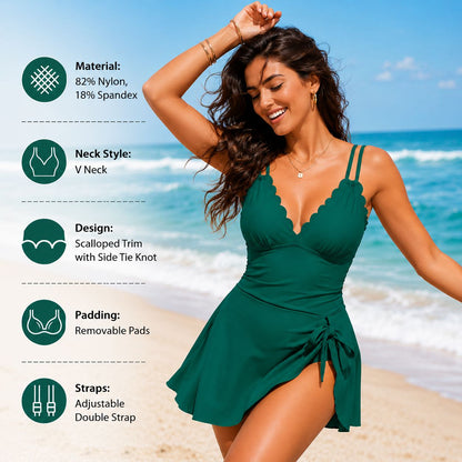 One Piece Swimdress Swimsuit