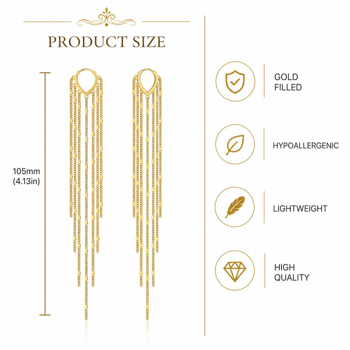 Long Tassel Earrings